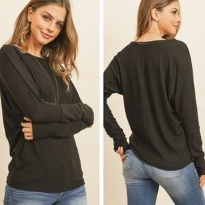 Soft Dolman Long Sleeve Top
